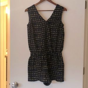 Armani Exchange navy and green romper